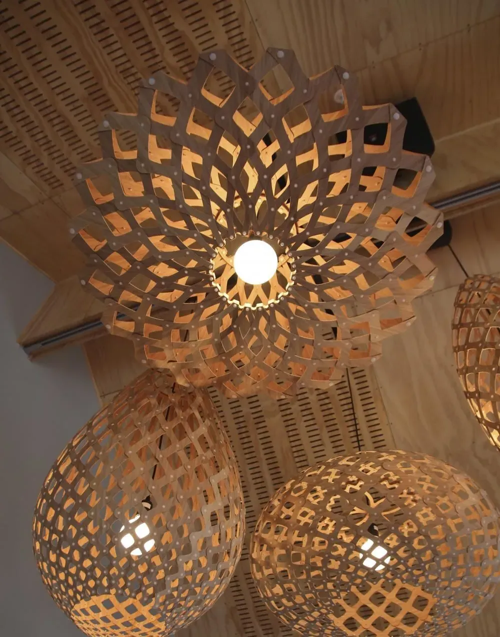 Flax Small Pendant Light - Natural, Bamboo