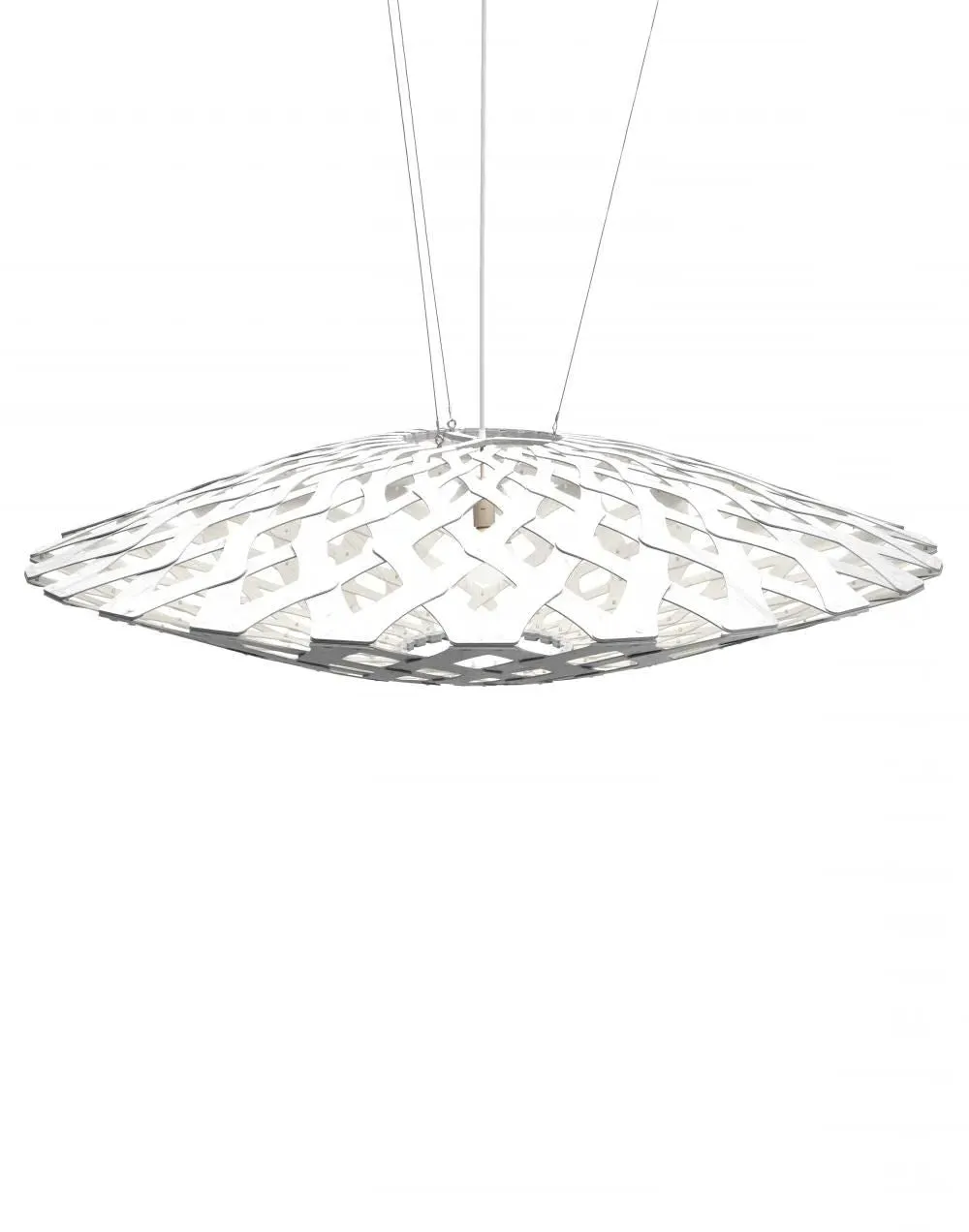 Flax Small Pendant Light - White