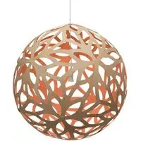 Floral Extra Large Pendant Light - Pink, Bamboo