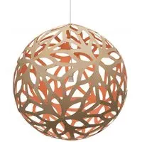 Floral Large Pendant Light - Pink, Bamboo