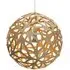 Floral Medium Pendant Light - Orange, Bamboo