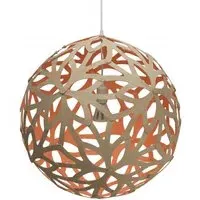 Floral Medium Pendant Light - Pink, Bamboo