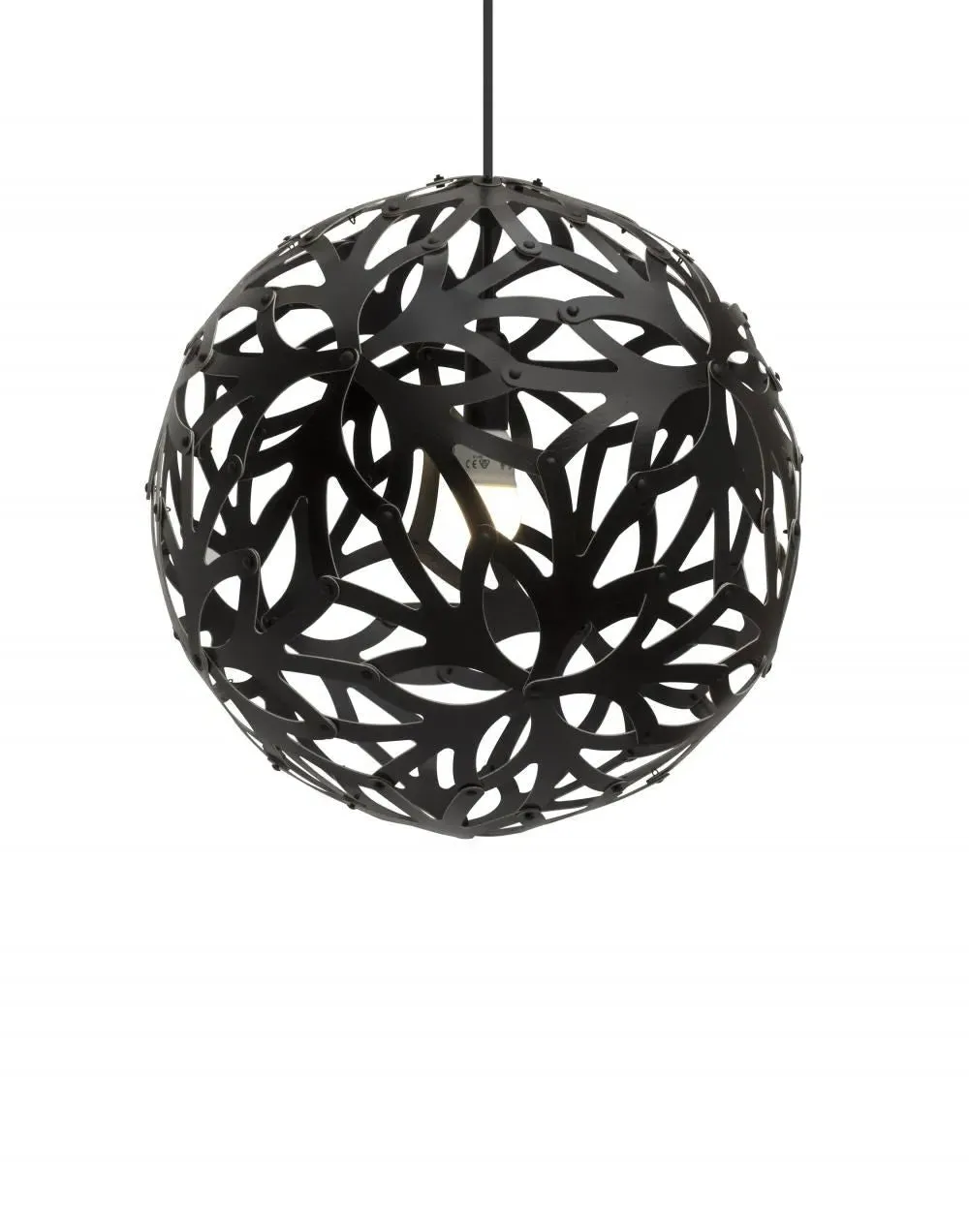 Floral Pendant Light - White, Bamboo