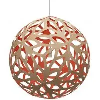 Giant Floral Pendant Light - Red, Bamboo
