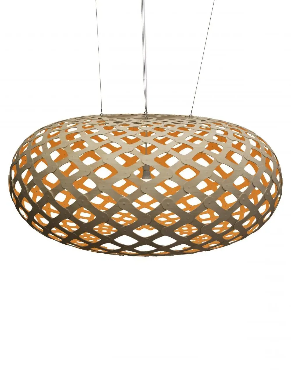 Giant Pendant Light Sea Urchin Design - Orange