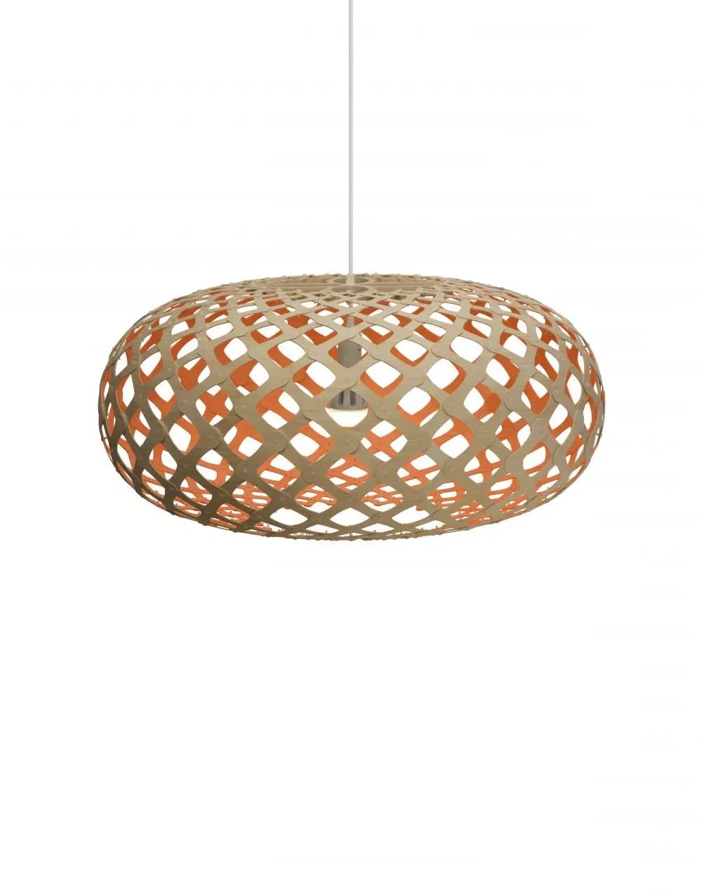 Giant Pendant Light - White, Bamboo