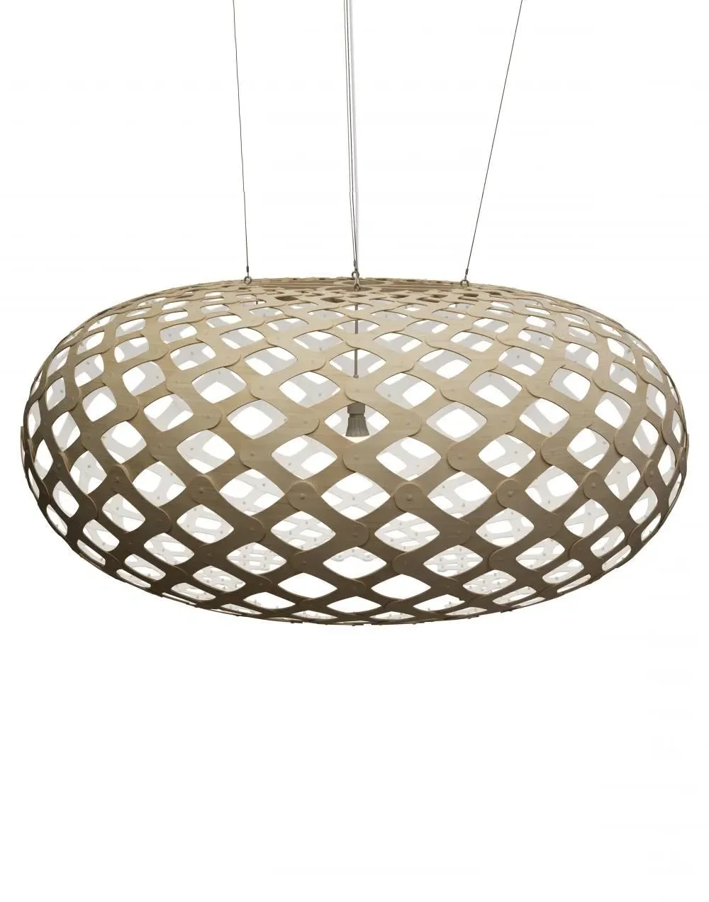 Giant Pendant Light - White, Bamboo