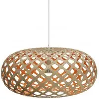 Kina Extra Large Pendant Light - Pink, Bamboo
