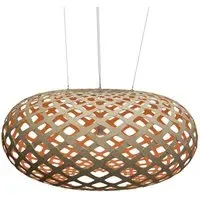 Kina Giant Pendant Light - Pink, Bamboo