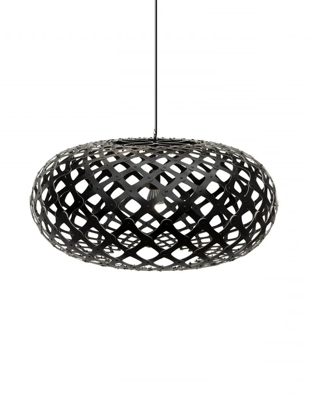 Kina Large Pendant Light - Black, Bamboo