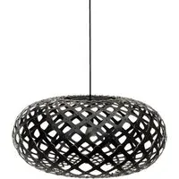 Kina Large Pendant Light - Black, Bamboo