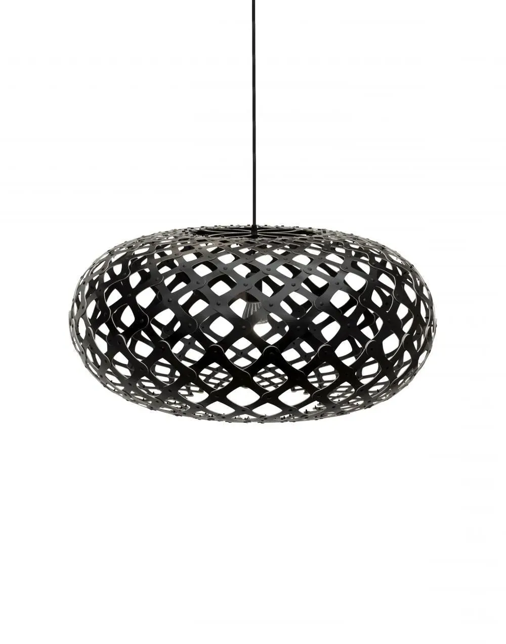 Kina Large Pendant Light - Black, Bamboo