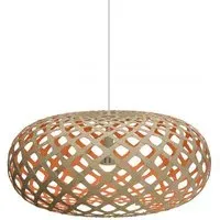 Kina Large Pendant Light - Pink, Bamboo
