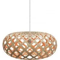 Kina Medium Pendant Light - Pink, Bamboo