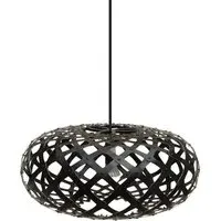 Kina Small Pendant Light - Black, Bamboo