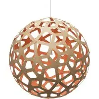 Large Coral Pendant Light - Pink, Bamboo