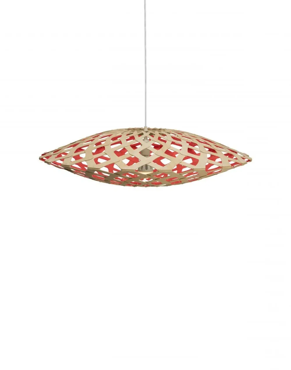 Large Pendant Light - Lime, Flax Fiber