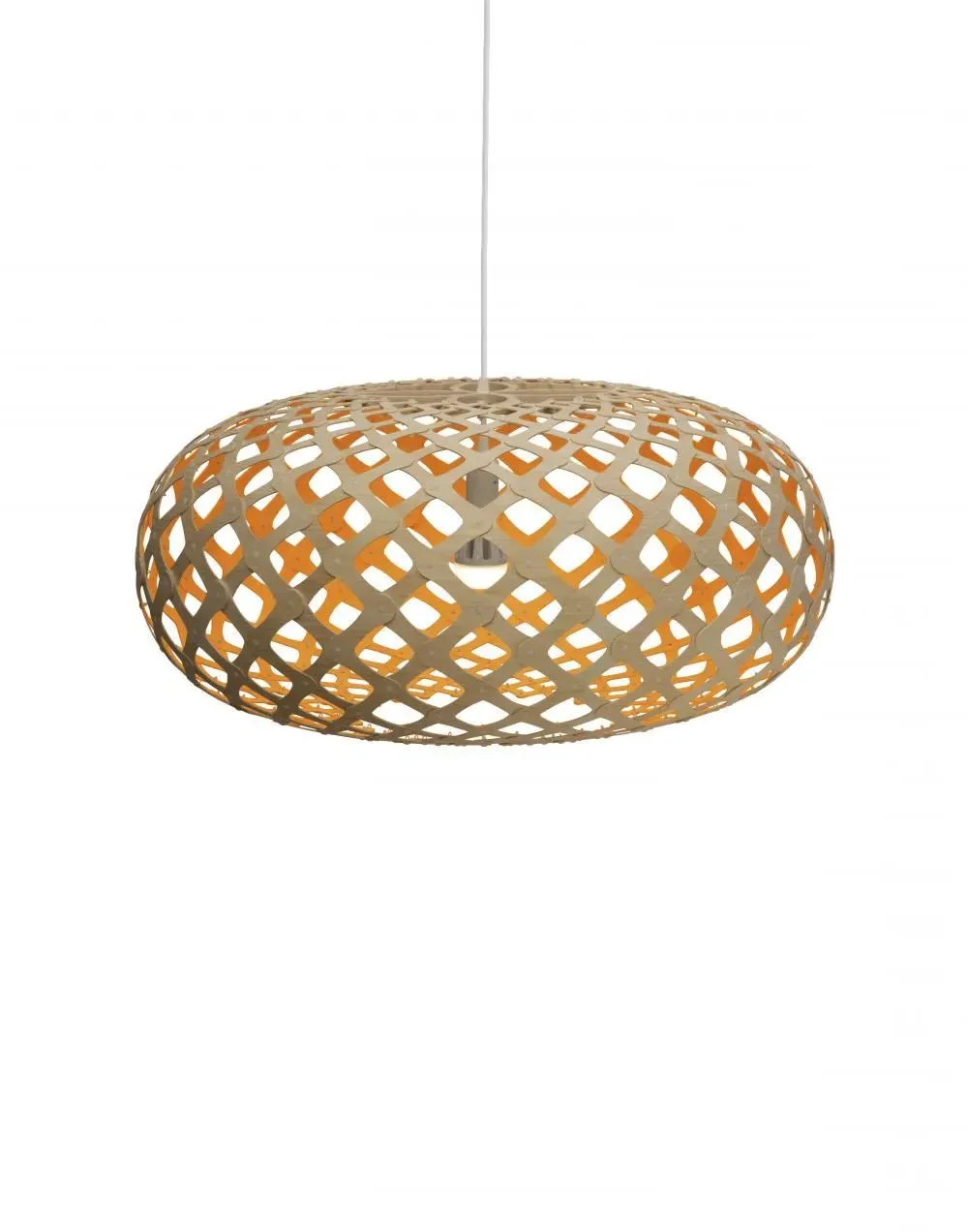 Large Pendant Light Sea Urchin Design - Orange