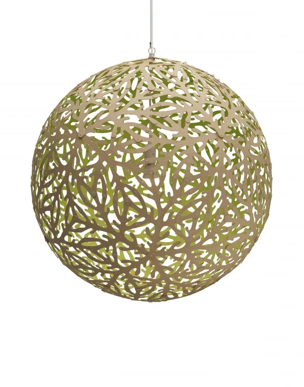 Large Pendant Light Single Side - Lime