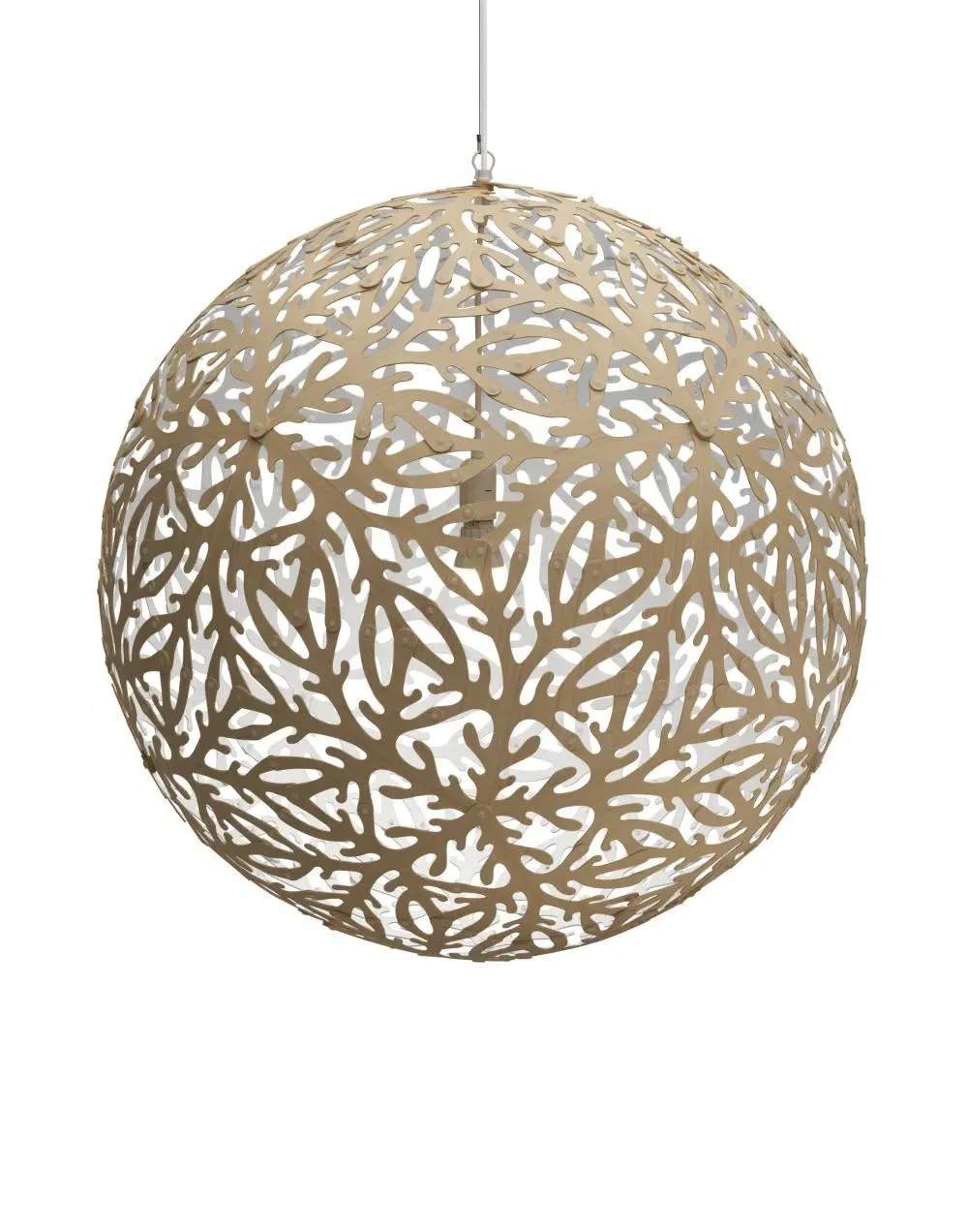 Large Pendant Light Single Side - White