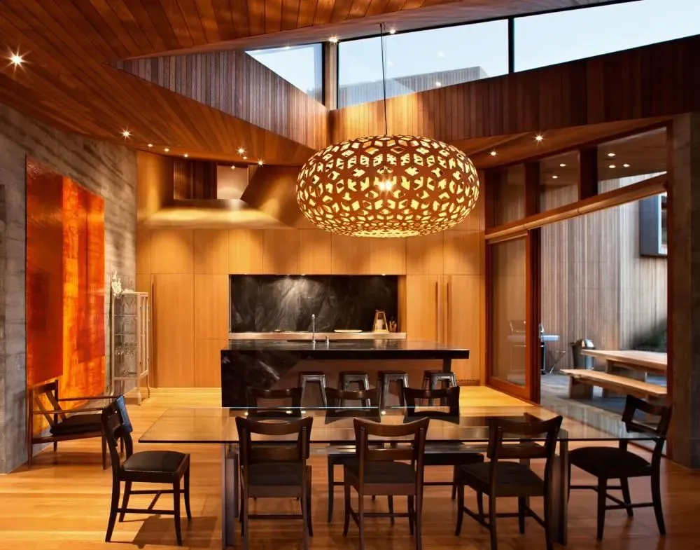 Medium Pendant Light - Natural, Bamboo