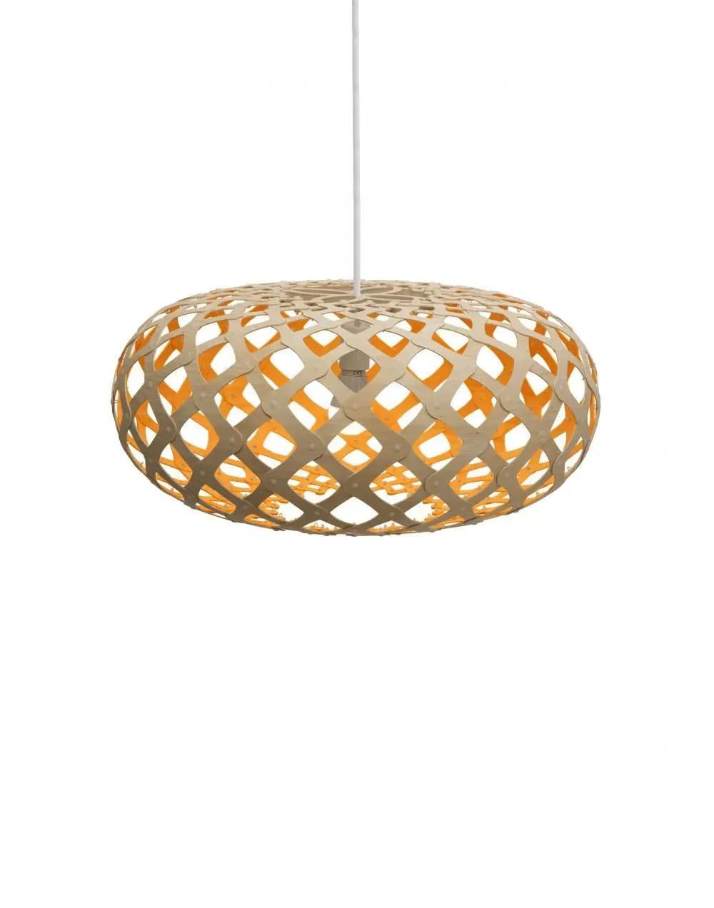 Medium Pendant Light Sea Urchin Design - Orange