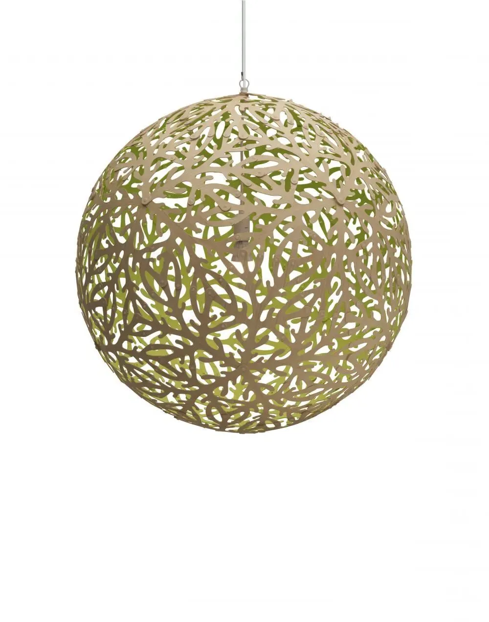 Medium Pendant Light Single Side - Lime