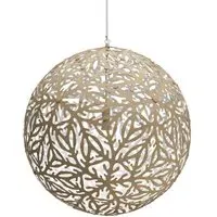 Medium Pendant Light Single Side - White