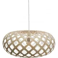 Medium Pendant Light - White, Bamboo