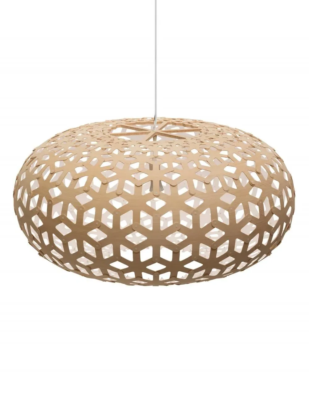 Medium Snowflake Pendant Light - Aqua