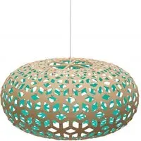 Medium Snowflake Pendant Light - Aqua