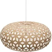 Medium Snowflake Pendant Light - White