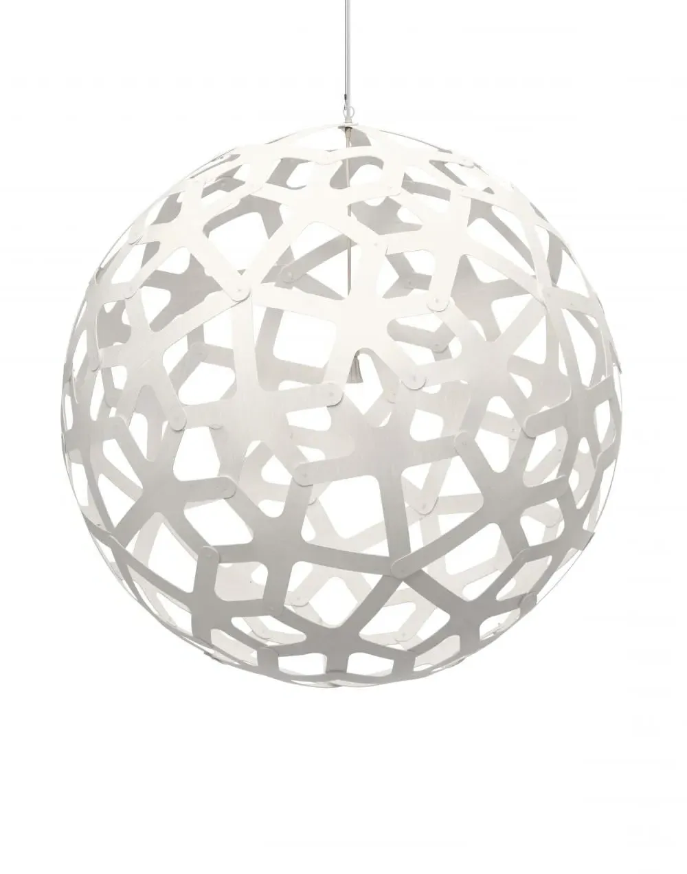 Small Coral Pendant Light - Black, Bamboo