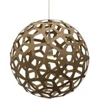 Small Coral Pendant Light - Natural, Bamboo