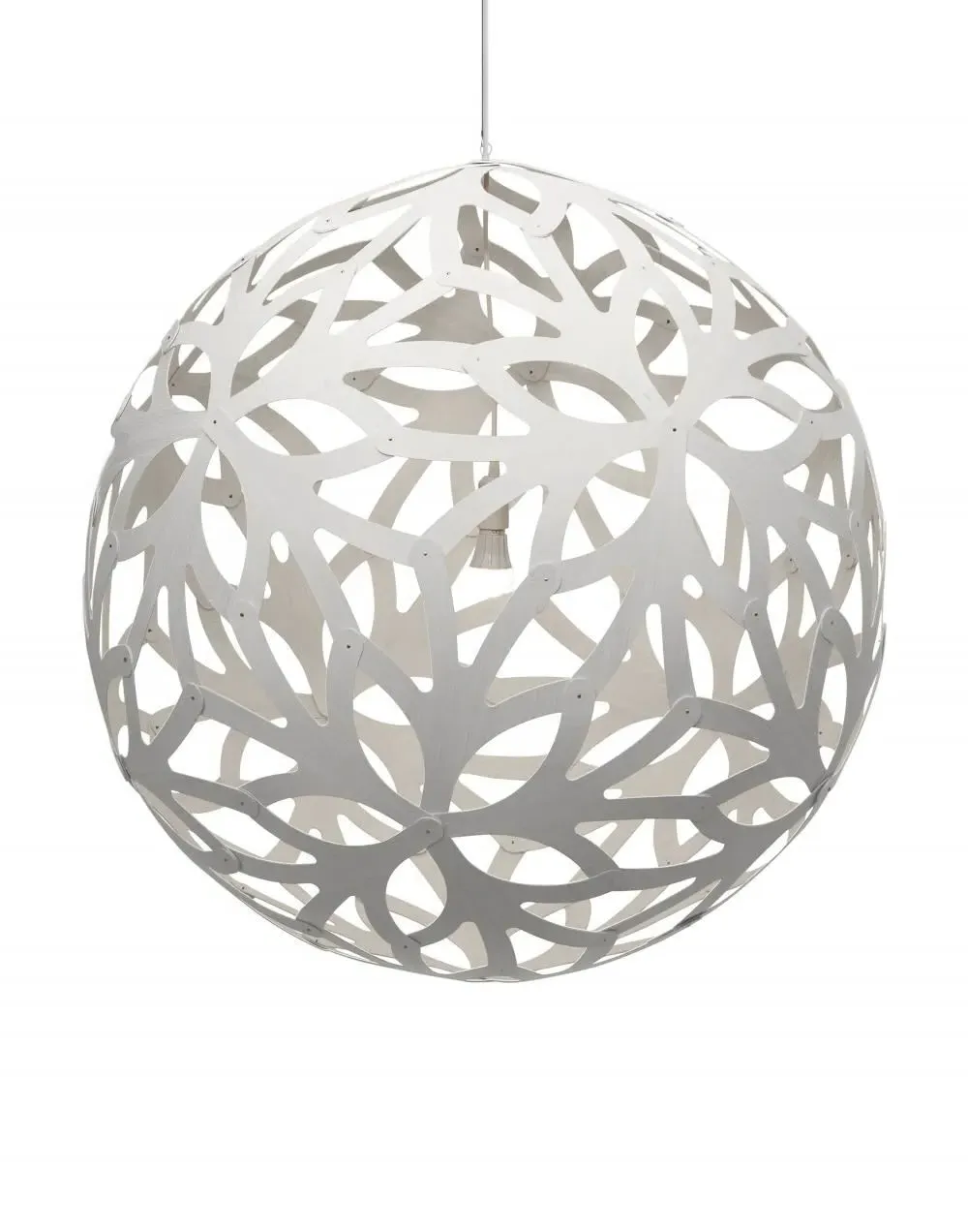 Small Pendant Light - Black, Bamboo