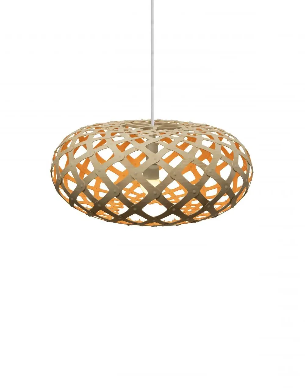 Small Pendant Light Sea Urchin Design - Orange image