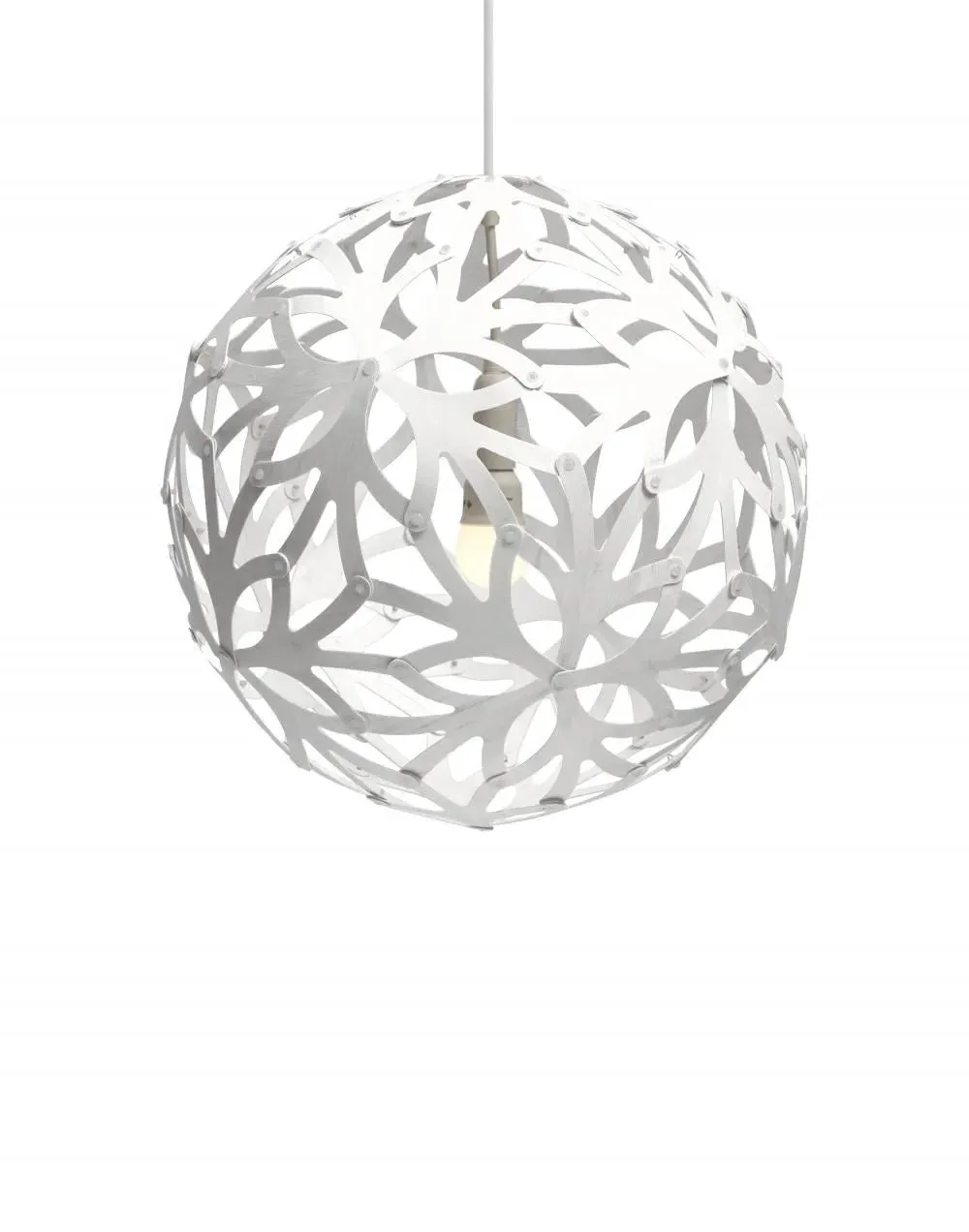 Small Pendant Light - White, Bamboo image