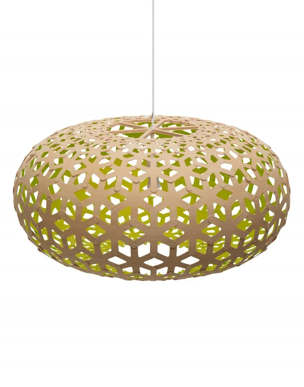 Small Snowflake Pendant Light - Black