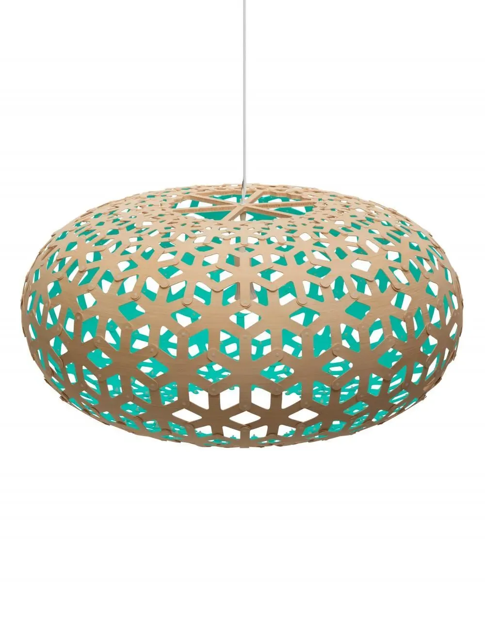 Small Snowflake Pendant Light - Black