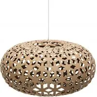 Small Snowflake Pendant Light - Black