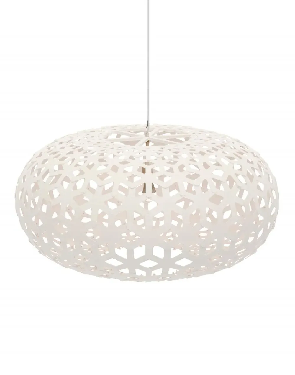 Small Snowflake Pendant Light - Black