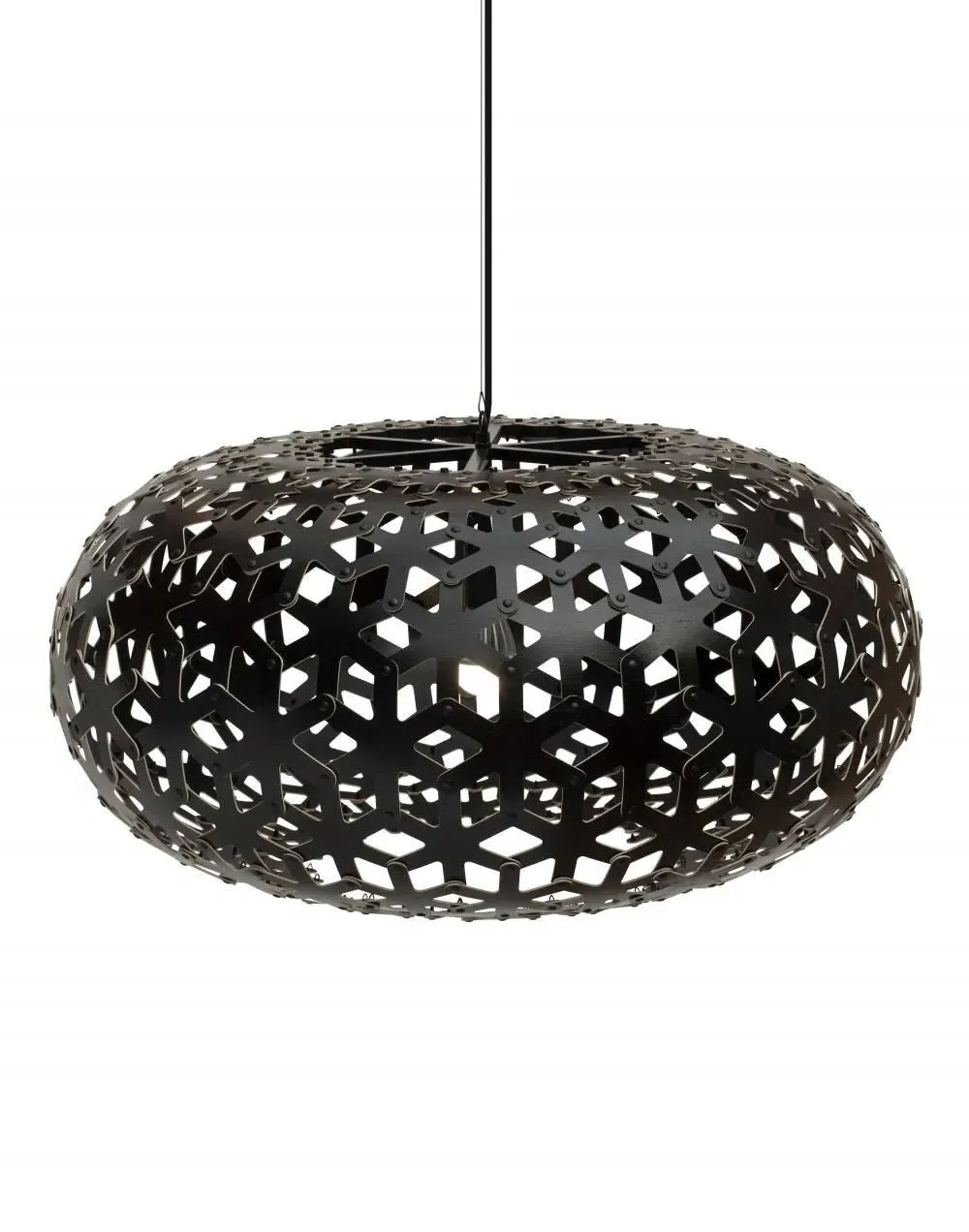 Small Snowflake Pendant Light - Black image