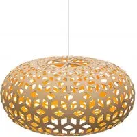 Small Snowflake Pendant Light - Orange