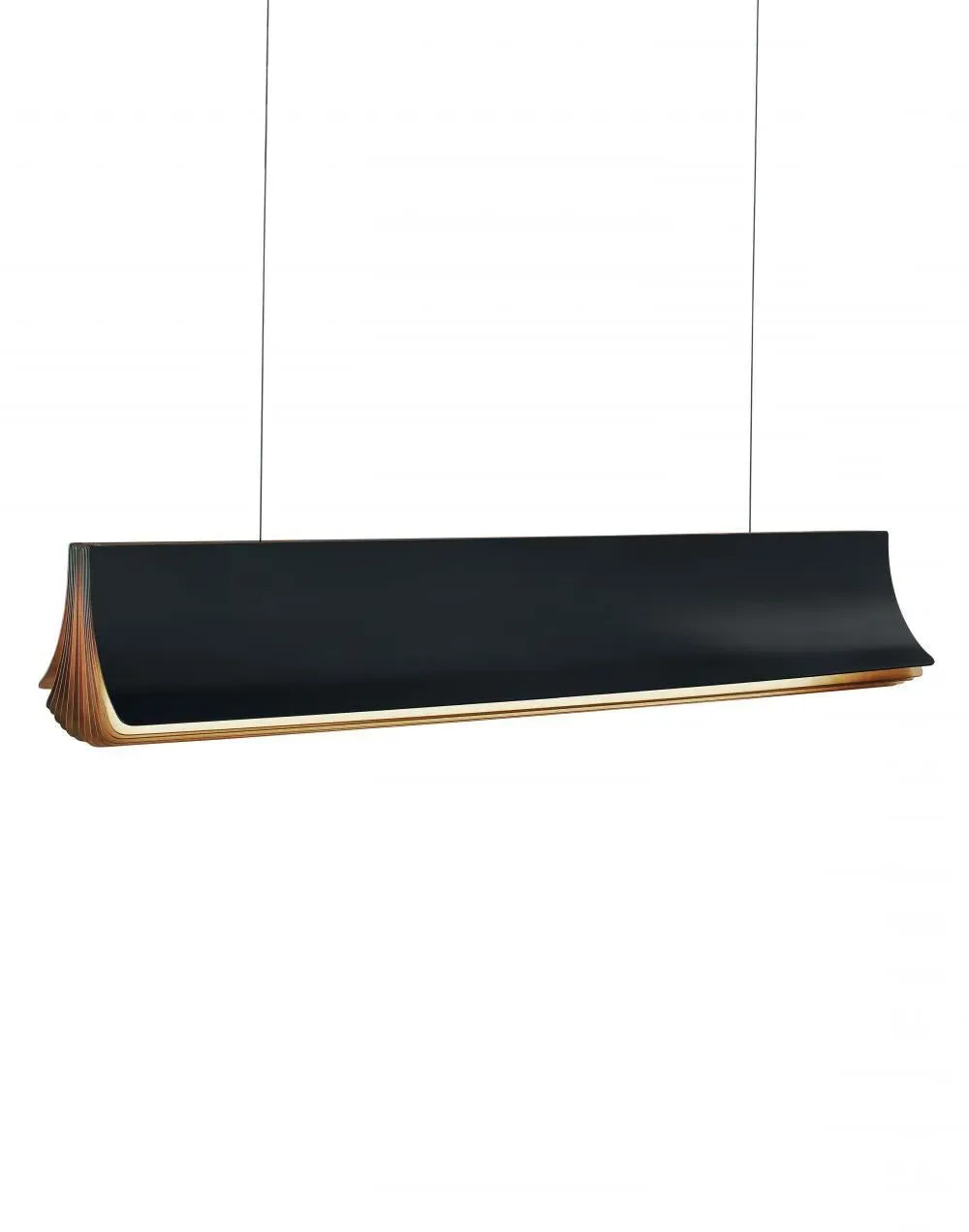 Large Pendant Light Book Design - Gold, Aluminium