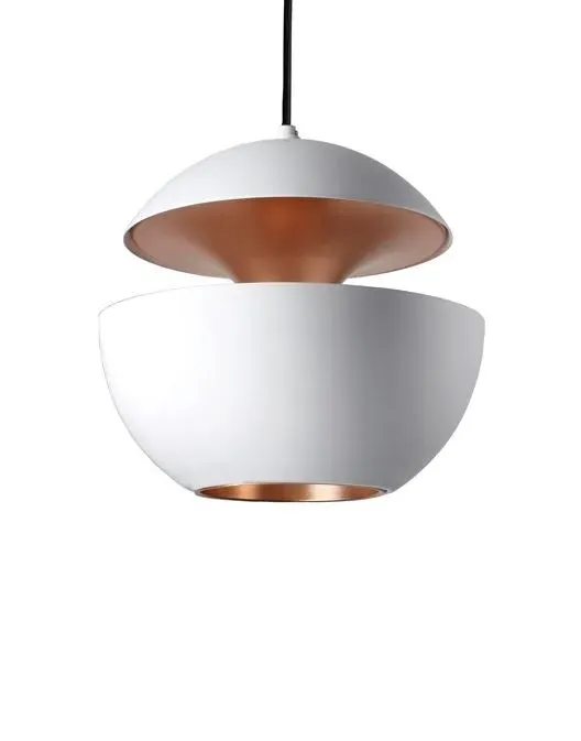 Large Pendant Light - White, Copper