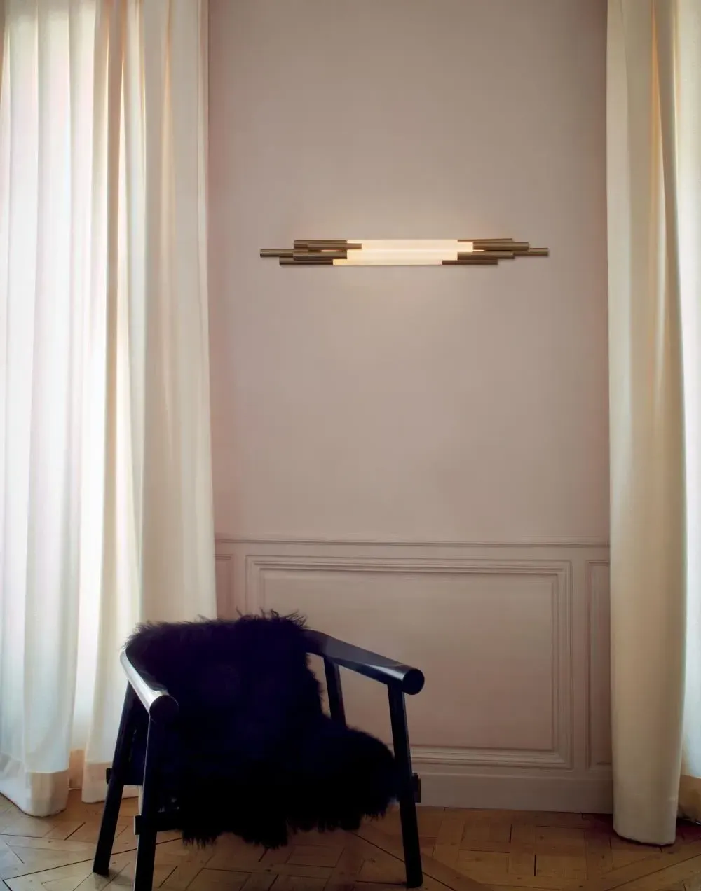 Large Wall Light - Opal Glass