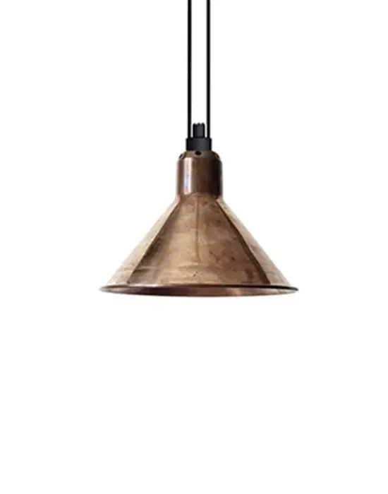 Les Acrobates de Gras 322 Large Conical Pendant Light - Copper image