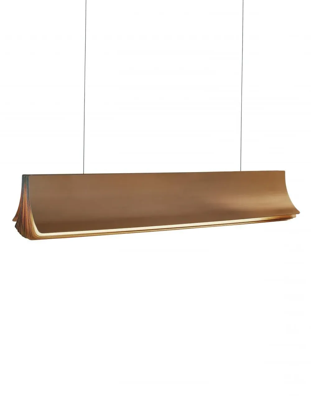 Medium Pendant Light Book Design - Gold, Aluminium
