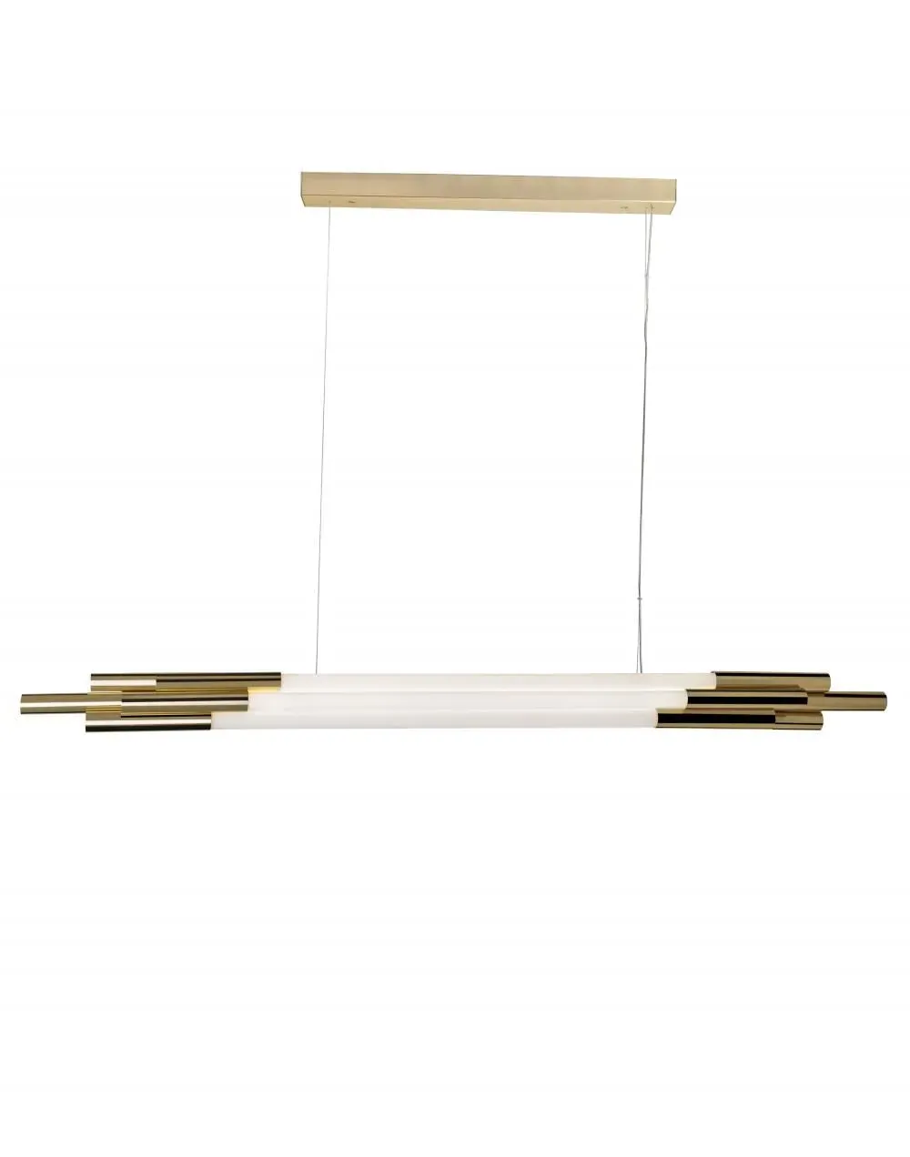 Medium Pendant Light - Opal Glass, Aluminium