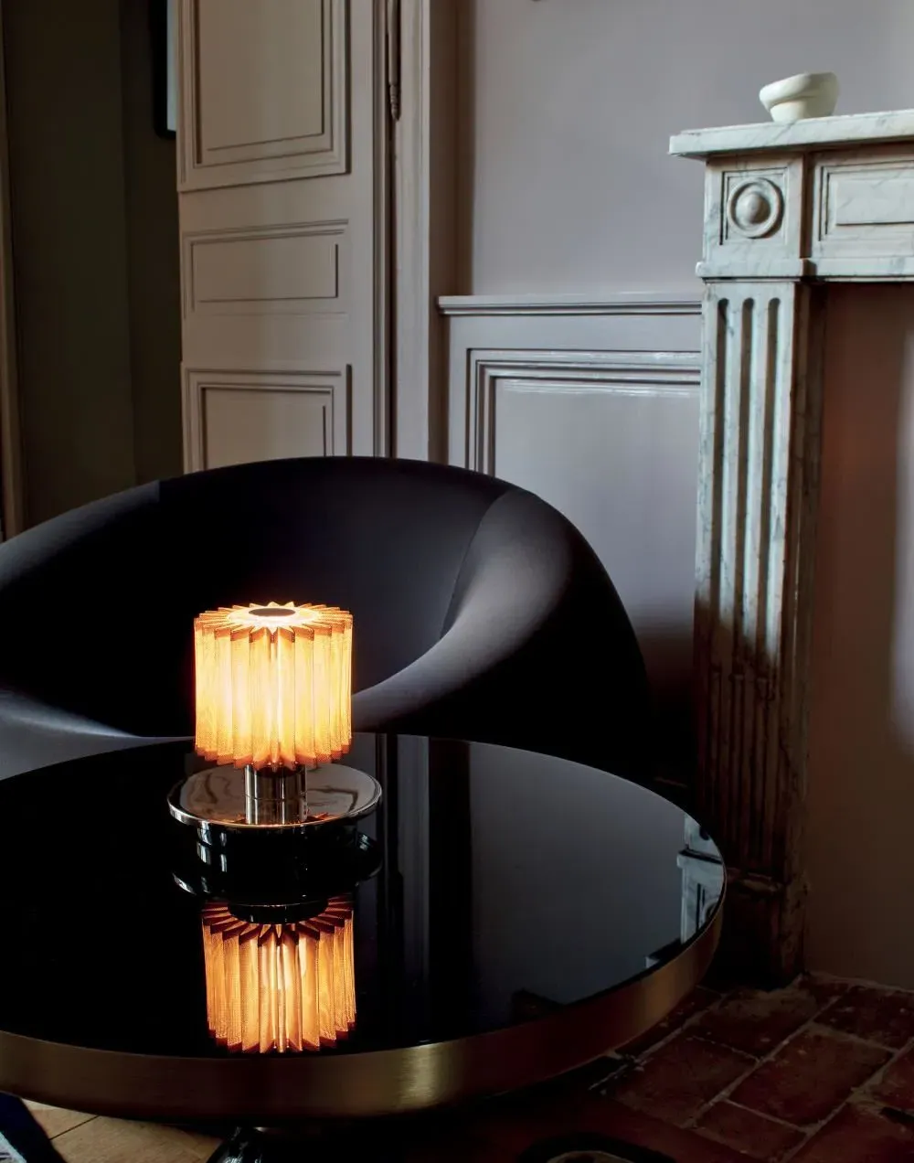 Portable Rechargeable Table Lamp - Gold, Metal